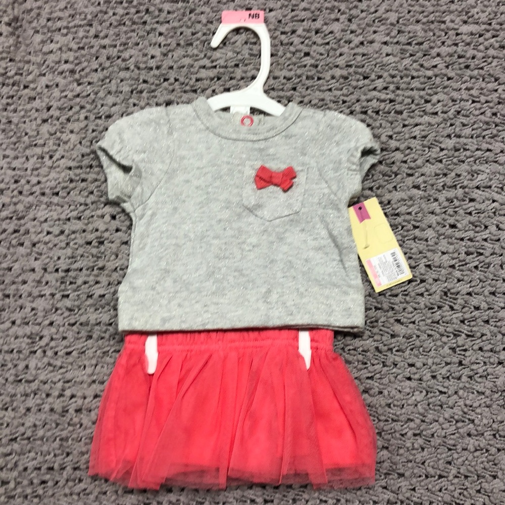 Precious baby girl tutu skirt and shirt set 💖